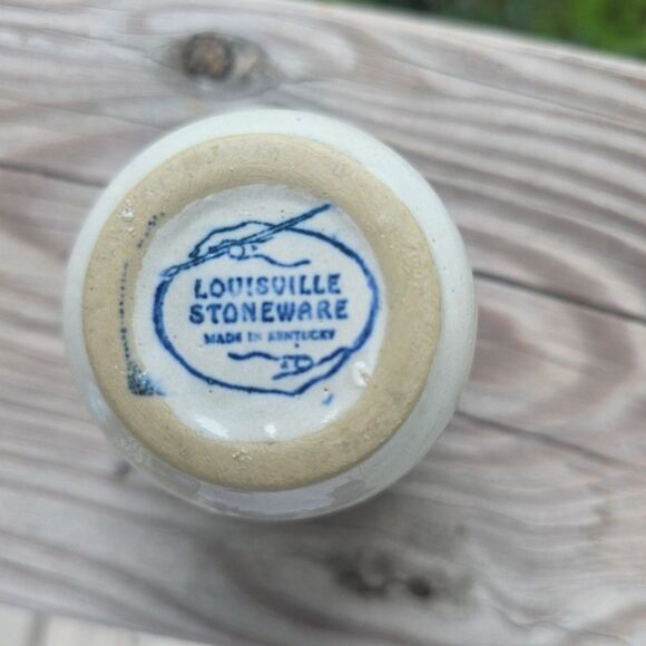 LOUISVILLE STONEWARE "Emergency Fuel" Shot Glass Racehorses Made In Kentucky VTG - Picture 4 of 5